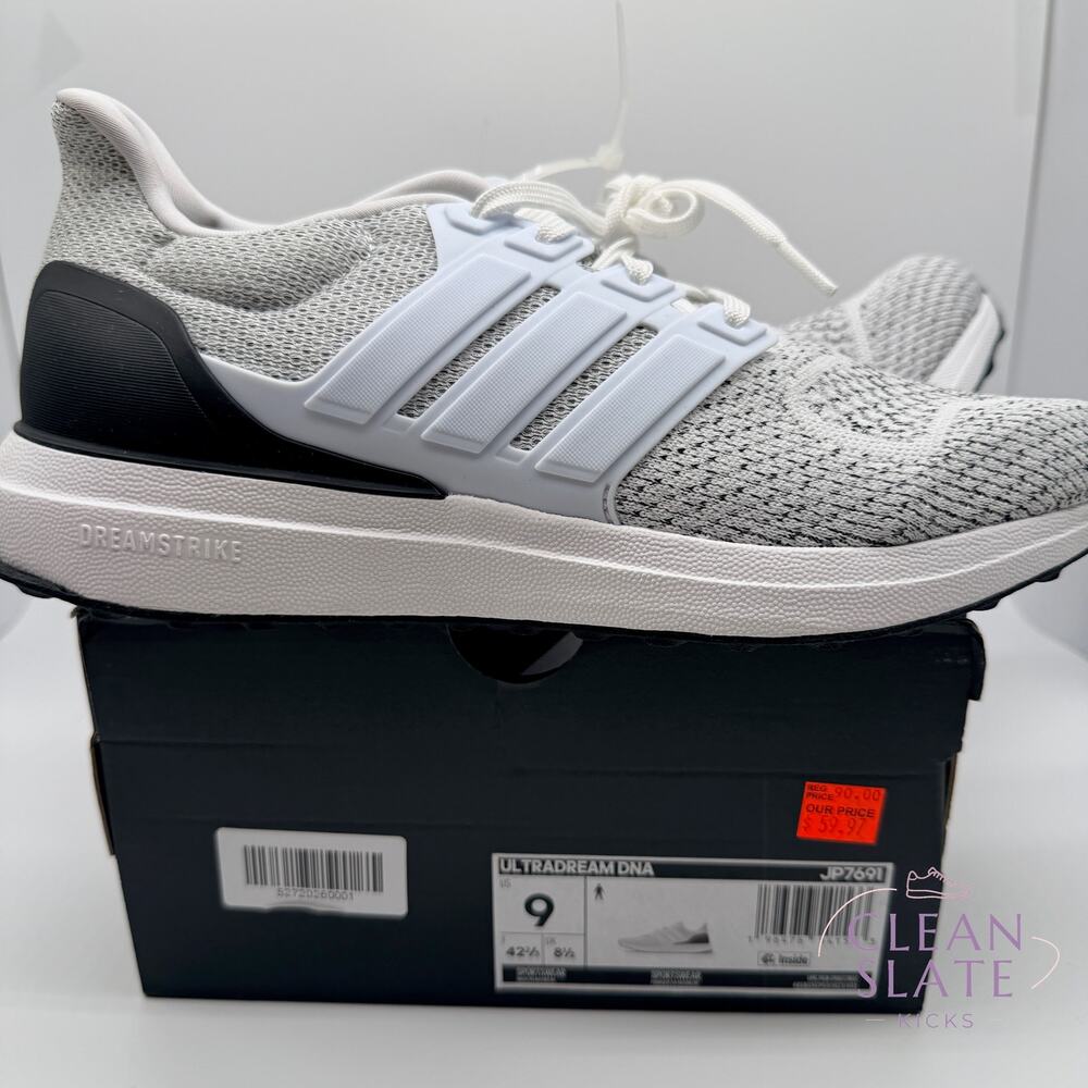 Adidas · Ultradream DNA · White/Black Marl/Black · Men's 9 NIB